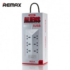 Сетевой фильтр Remax RU-S4 на 6 розеток, 5 USB-портов, белый