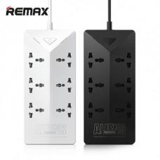 Сетевой фильтр Remax RU-S4 на 6 розеток, 5 USB-портов, чёрный